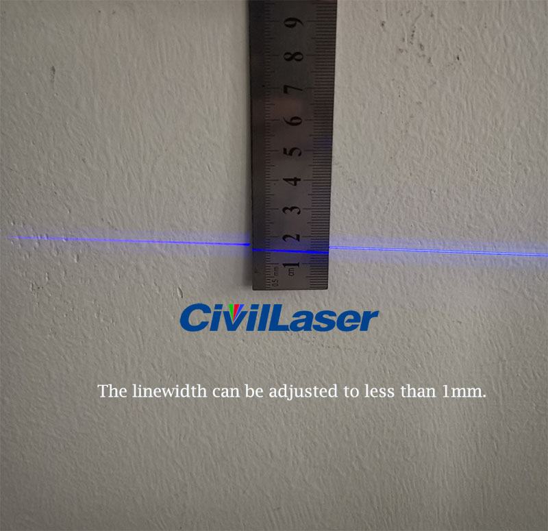 450nm blue laser module adjustable linewidth